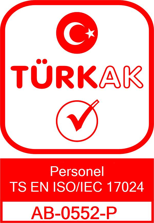 TÜRKAK Personel TS EN ISO/IEC 17024 AB-0552-P