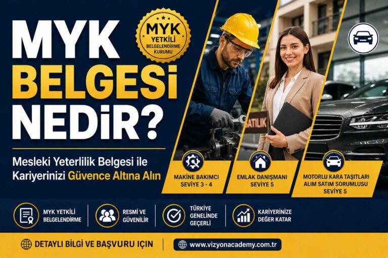 MYK Belgesi Nedir Mesleki Yeterlilik Belgesi Almanın En Güvenilir Yolu